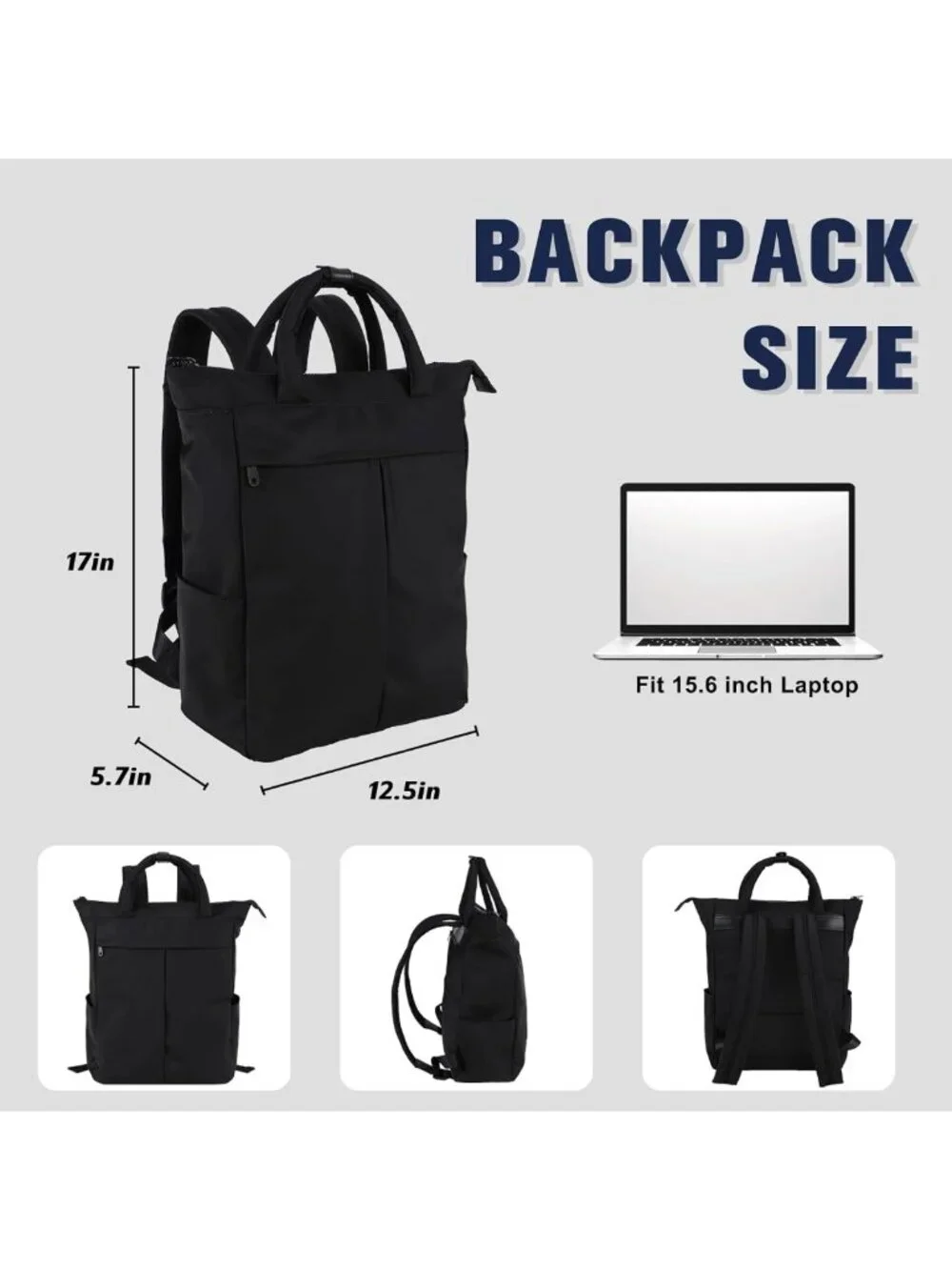 Versatile Water-Resistant Travel Backpack for 15.6